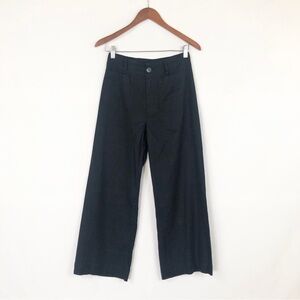 Maeve Colette Linen Wide Leg‎ Pants Blue Size 2 High Waist